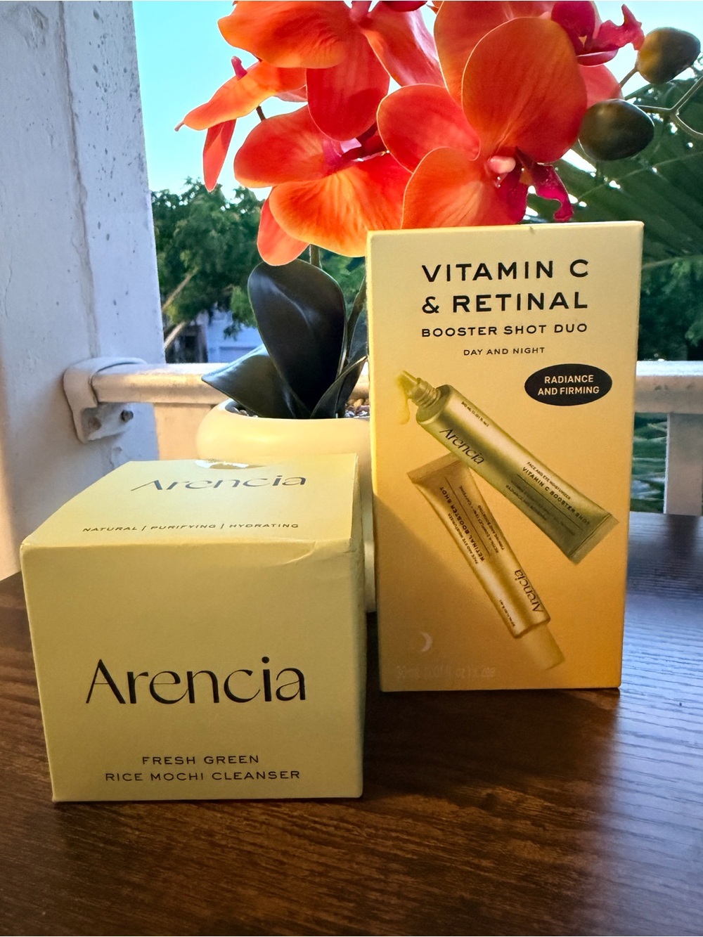 Arencia Skin Renewal Duo + Fresh Green Rice Mochi Cleanser Set